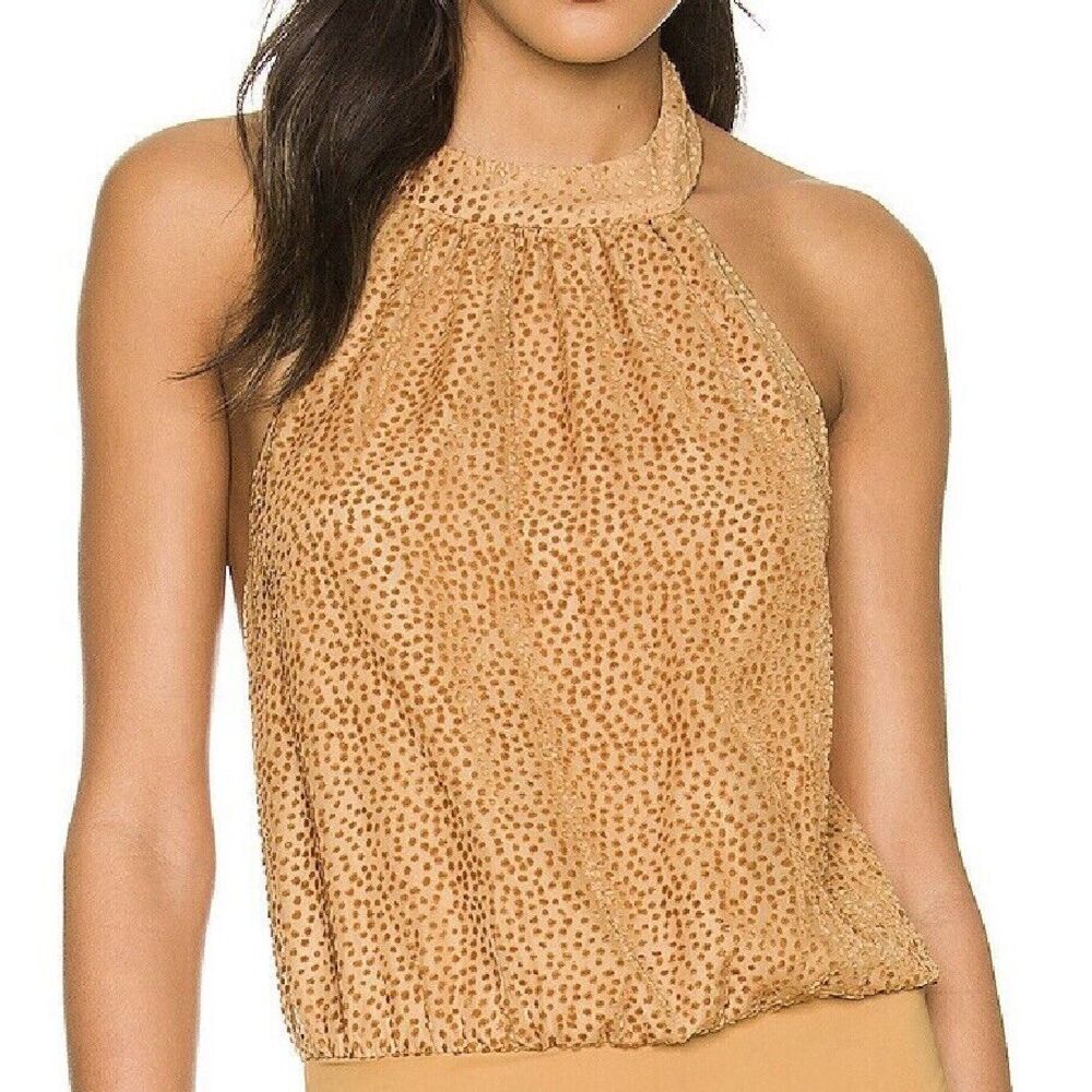Lovers + Friends Darling Bodysuit Halterneck With Tie NWOT Size Small
